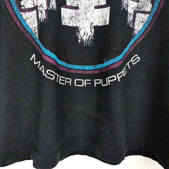 Bravado Metallica Master of Puppets Crop Tee Sz S - Picture 2 of 5